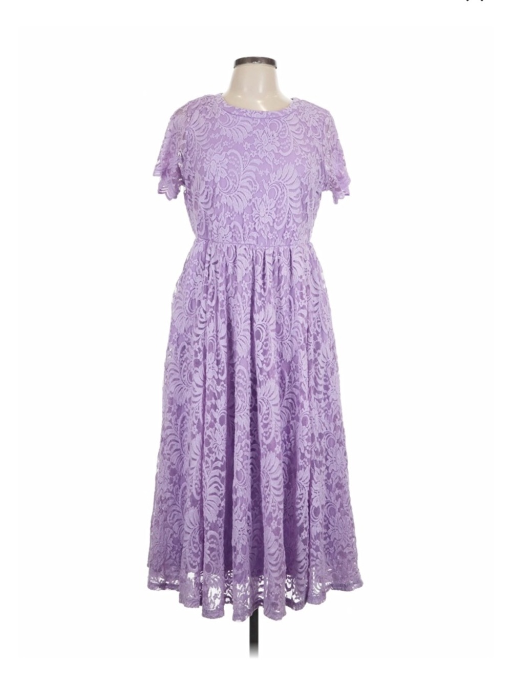torrid Lilac Lace Midi Dress